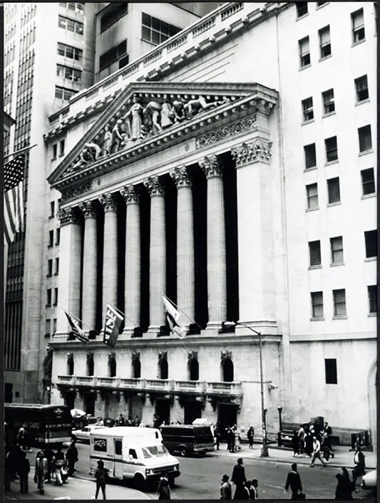 Palazzo della Borsa a New York anni 90 Ft 37952 - Stampa 24x18 cm - Farabola Stampa ai sali d'argento
