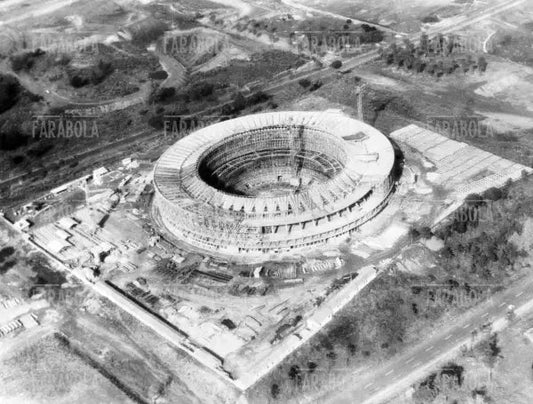Palazzo dello Sport in costruzione, Roma, 1959 - Farabola Immagine digitale