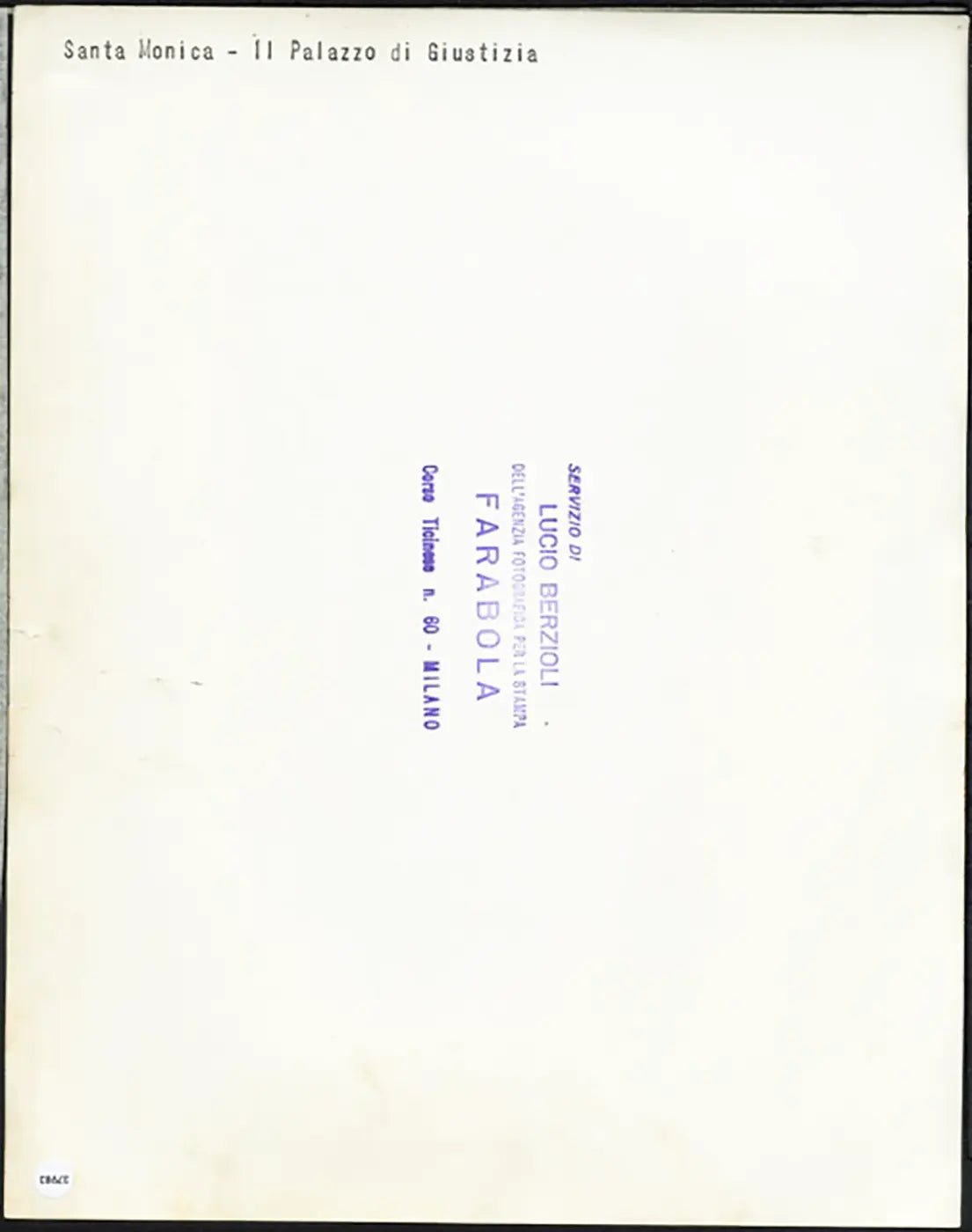 Palazzo di Giustizia a Santa Monica anni 60 Ft 37983 - Stampa 24x30cm - Farabola Stampa ai sali d'argento