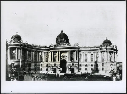 Palazzo reale a Vienna ai a fine 800 Ft 3655 - Stampa 24x18 cm - Farabola Stampa ai sali d'argento (anni 90)