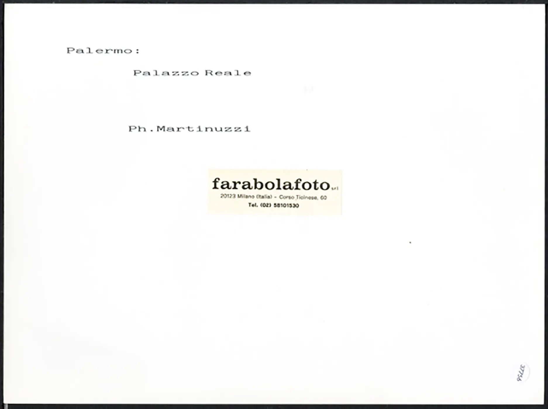 Palazzo Reale Palermo anni 90 Ft 37756 - Stampa 24x18 cm - Farabola Stampa ai sali d'argento