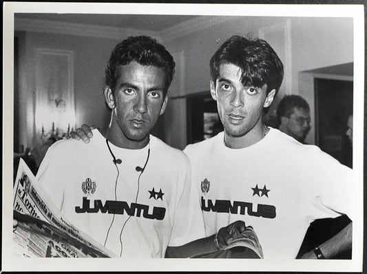 Paolo Di Canio e Luppi Juventus 1990 Ft 2515 - Stampa 24x18 cm - Farabola Stampa ai sali d'argento