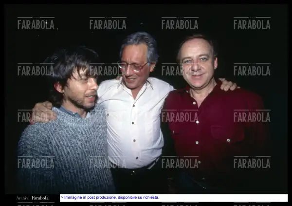 Paolo Rossi, Enzo Jannacci e Cochi Ponzoni, Milano, 1994 - Farabola Immagine digitale