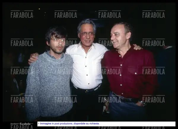 Paolo Rossi, Enzo Jannacci e Cochi Ponzoni, Milano, 1994 - Farabola Immagine digitale