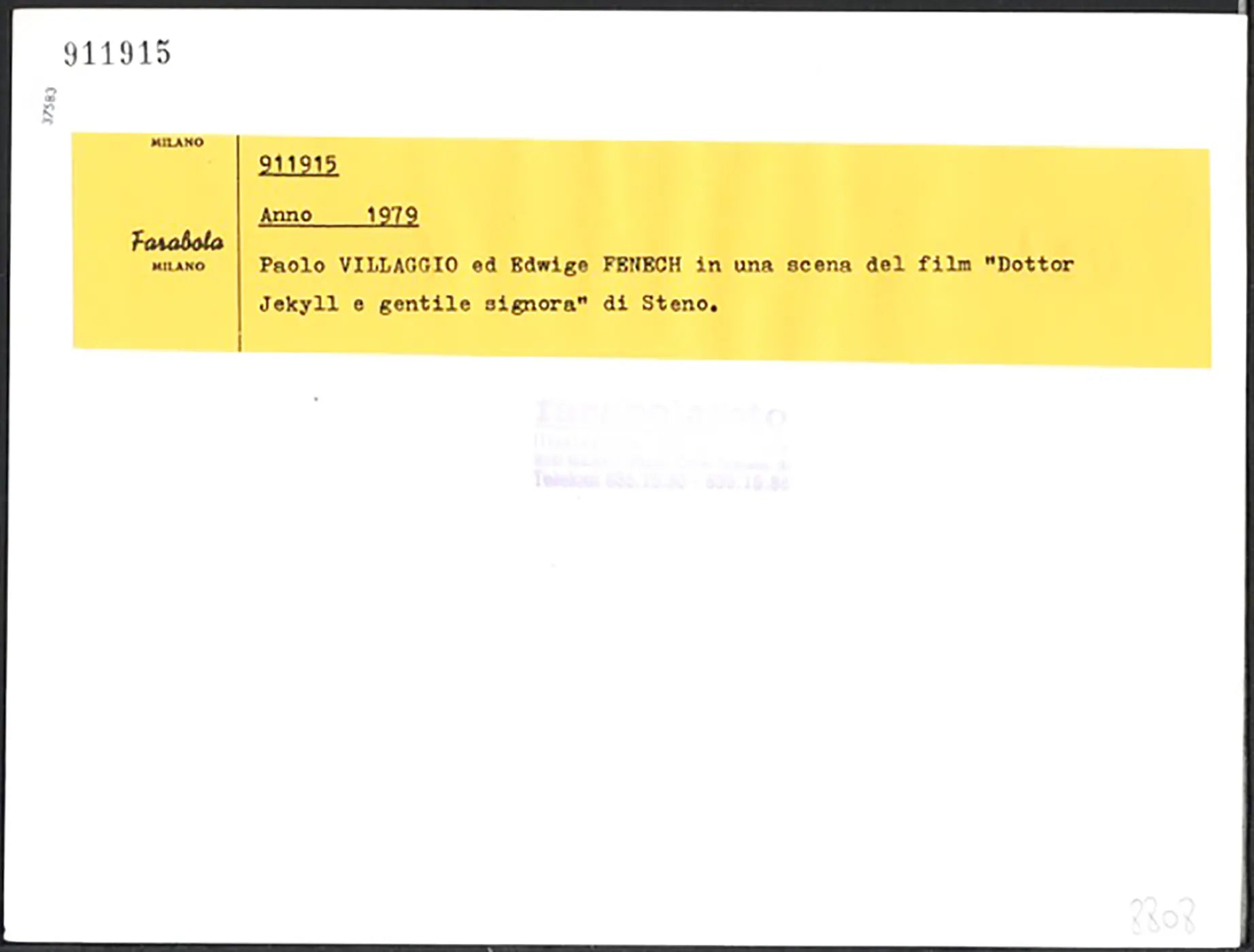 Paolo Villaggio ed Edwige Fenech 1976 Ft 37583 - Stampa 24x18 cm - Farabola Stampa ai sali d'argento