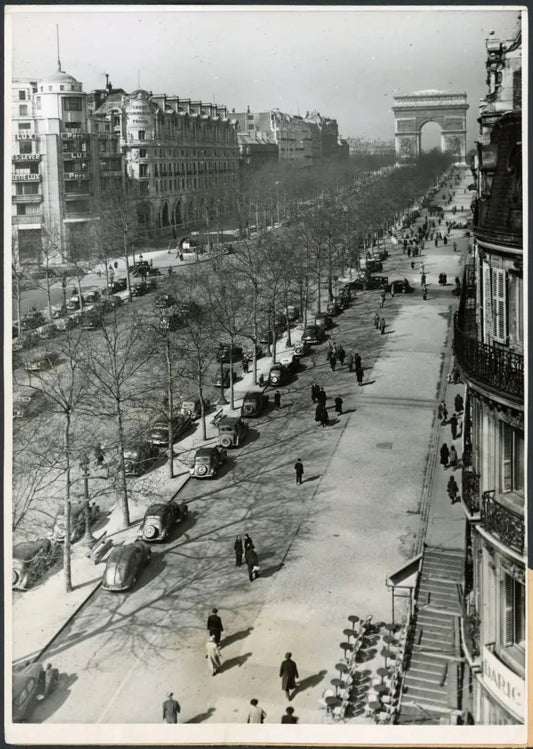 Parigi Champs - Elysees 1949 Ft 3256 - Stampa 18x13 cm - Farabola Stampa ai sali d'argento
