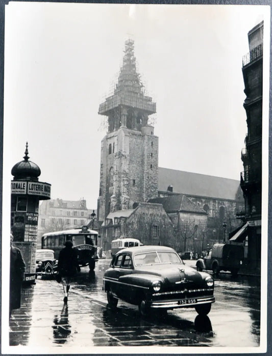 Parigi Chiesa di St. Germain des Pres 1950 Ft 3065 - Stampa 24x18 cm - Farabola Stampa ai sali d'argento