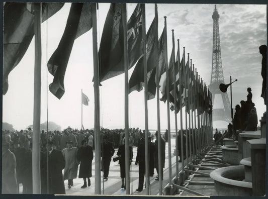 Parigi Riunione Onu 1951 Ft 3248 - Stampa 18x13 cm - Farabola Stampa ai sali d'argento