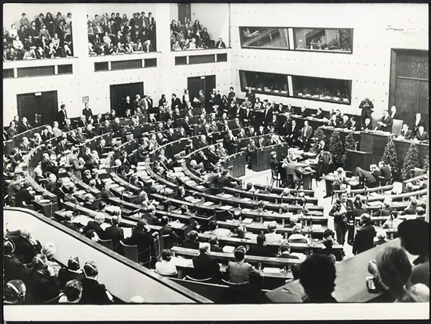 Parlamento Europeo a Strasburgo 1964 Ft 37771 - Stampa 24x18 cm - Farabola Stampa ai sali d'argento