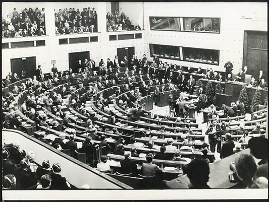 Parlamento Europeo a Strasburgo 1964 Ft 37771 - Stampa 24x18 cm - Farabola Stampa ai sali d'argento