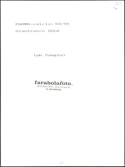 Parma Gianfranco Zola 1994 - 1995 Ft 5594 - Stampa 24x18 cm - Farabola Stampa ai sali d'argento