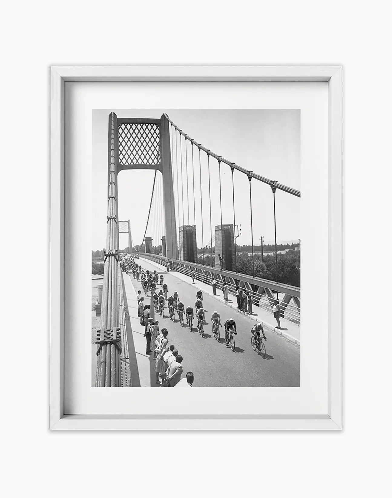 Passaggio sul Pont Neuf, Tour de France 1951 - Farabola Fotografia