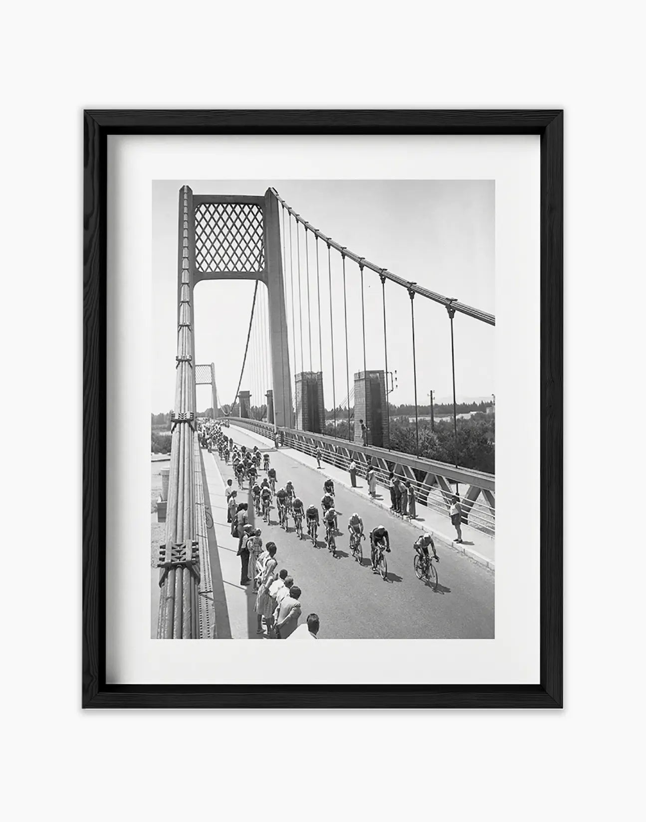 Passaggio sul Pont Neuf, Tour de France 1951 - Farabola Fotografia