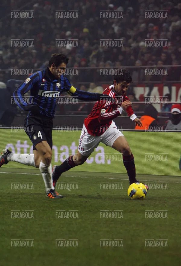 Pato e Zanetti, Milan vs Inter, 2012 - Farabola Immagine digitale