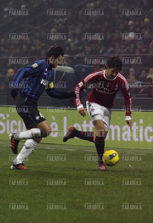 Pato e Zanetti, Milan vs Inter, 2012 - Farabola Immagine digitale