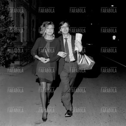 Patrizia Caselli e Vittorio Sgarbi, Festival di Venezia, 1990 - Farabola Immagine digitale
