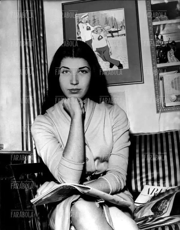 Patrizia De Blanck, nuova valletta de Il Musichiere, 1958 - Farabola Immagine digitale