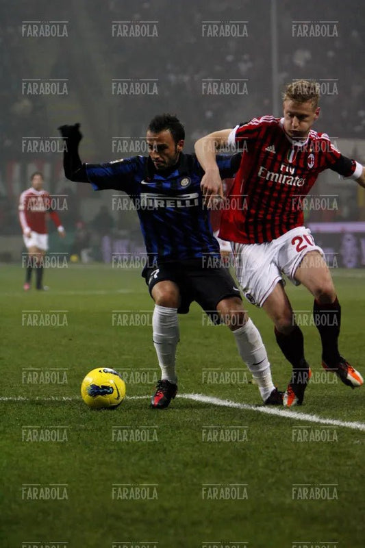 Pazzini e Abate, Milan vs Inter, 2012 - Farabola Immagine digitale