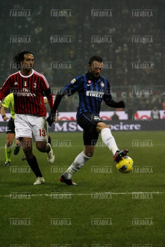 Pazzini e Nesta, Milan vs Inter, 2012 - Farabola Immagine digitale