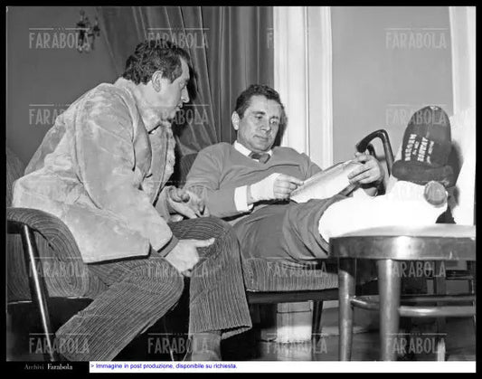 Peppino Mazzullo ed Enzo Tortora, 1968 - Farabola Immagine digitale