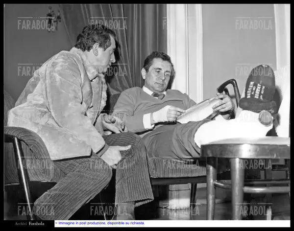 Peppino Mazzullo ed Enzo Tortora, 1968 - Farabola Immagine digitale