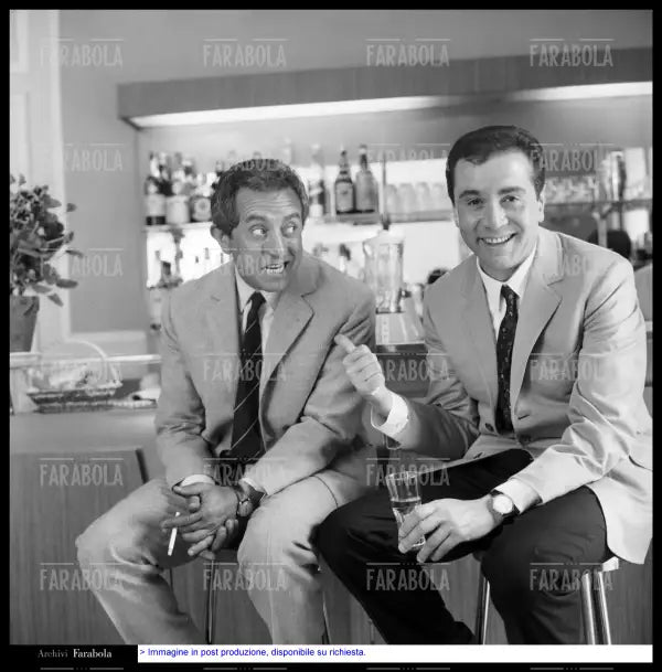 Peppino Mazzullo ed Enzo Tortora, Il Gambero, 1967 - Farabola Immagine digitale