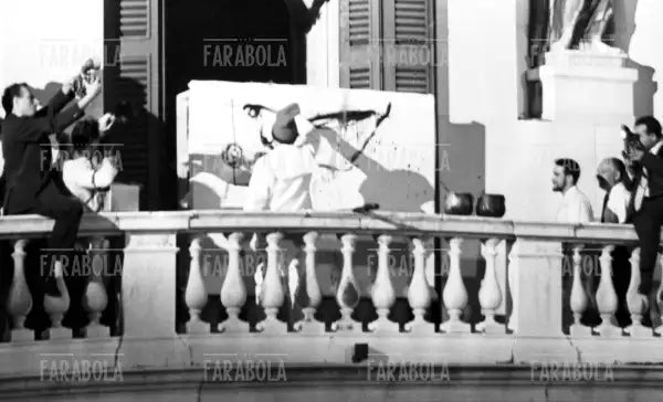 Performance di Salvador Dalì, Festival di Venezia, 1961 - Farabola Immagine digitale
