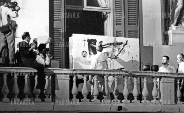Performance di Salvador Dalì, Festival di Venezia, 1961 - Farabola Immagine digitale