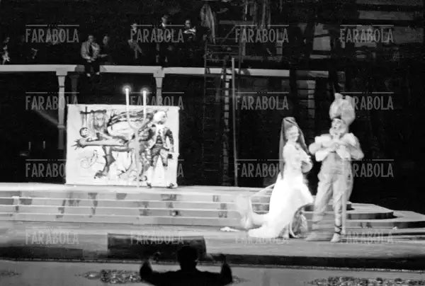 Performance di Salvador Dalì, Festival di Venezia, 1961 - Farabola Immagine digitale