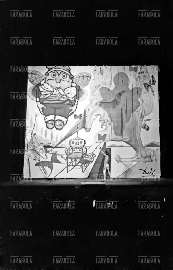 Performance di Salvador Dalì, Festival di Venezia, 1961 - Farabola Immagine digitale