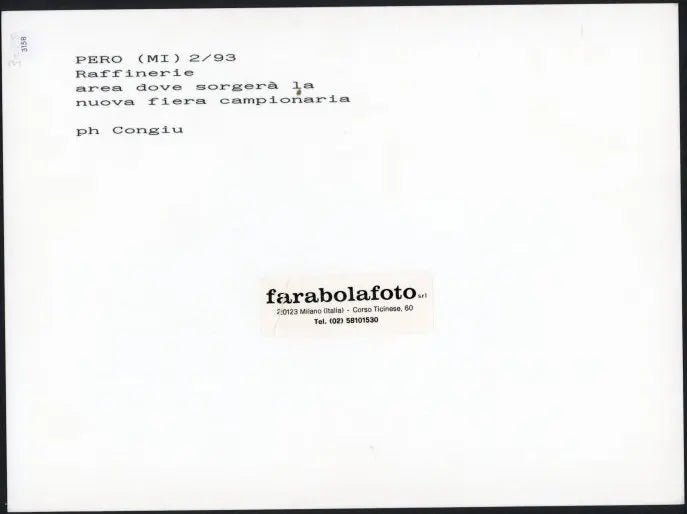 Pero Raffineria in zona Fiera 1993 Ft 3158 - Stampa 24x18 cm - Farabola Stampa ai sali d'argento