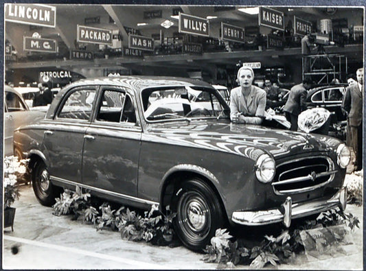 Peugeot 403 Salone Auto Torino 1955 Ft 35309 - Stampa 20x15 cm - Farabola Stampa ai sali d'argento