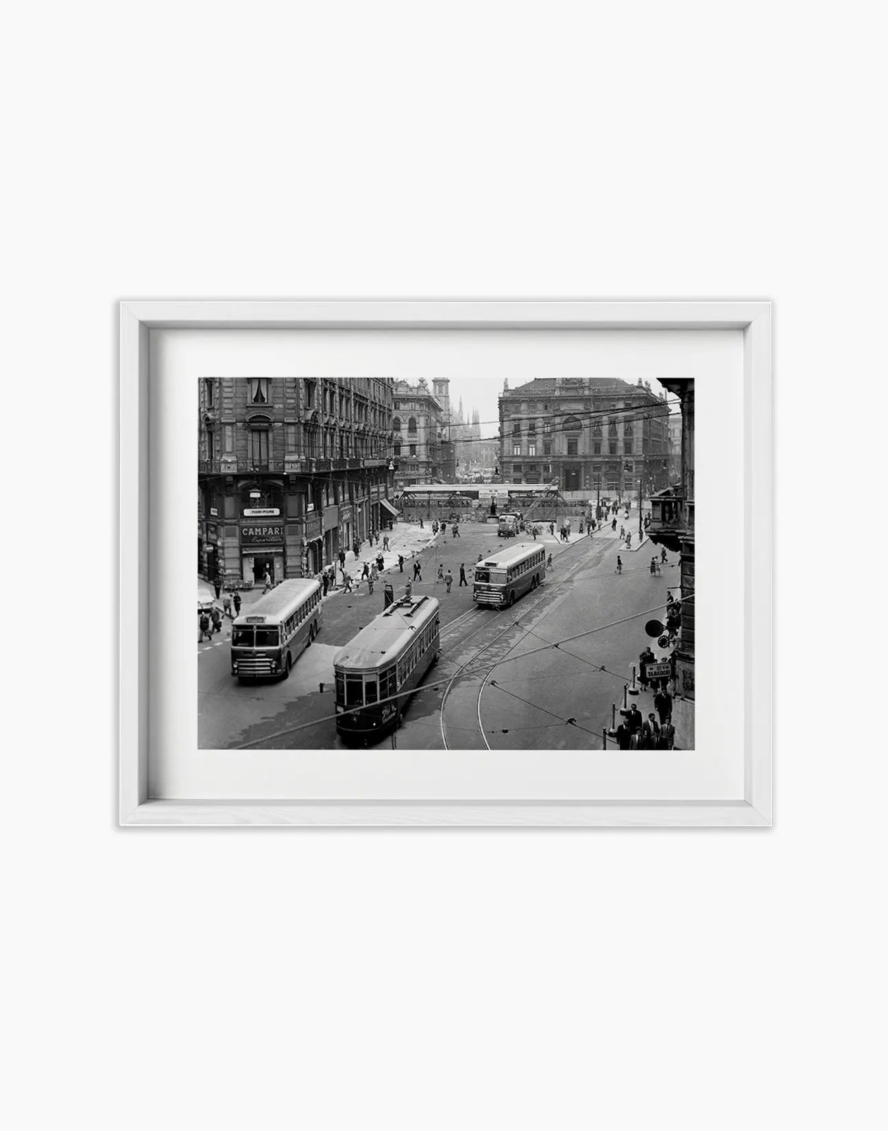 Piazza Cordusio, Milano 1960 - Farabola Fotografia