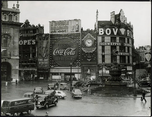 Piccadilly Circus Londra 1959 Ft 38025 - Stampa 20x15 cm - Farabola Stampa ai sali d'argento