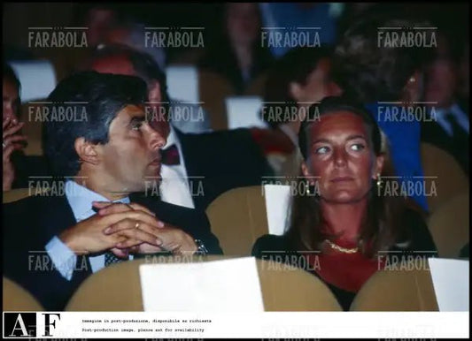 Pier Ferdinando Casini e la moglie Roberta Lubich, Festival di Venezia, 1994 - Farabola Immagine digitale