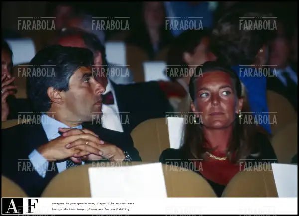 Pier Ferdinando Casini e la moglie Roberta Lubich, Festival di Venezia, 1994 - Farabola Immagine digitale