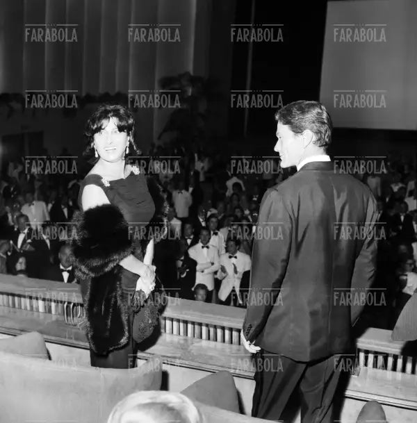 Pier Paolo Pasolini e Anna Magnani, Festival di Venezia, 1962 - Farabola Immagine digitale