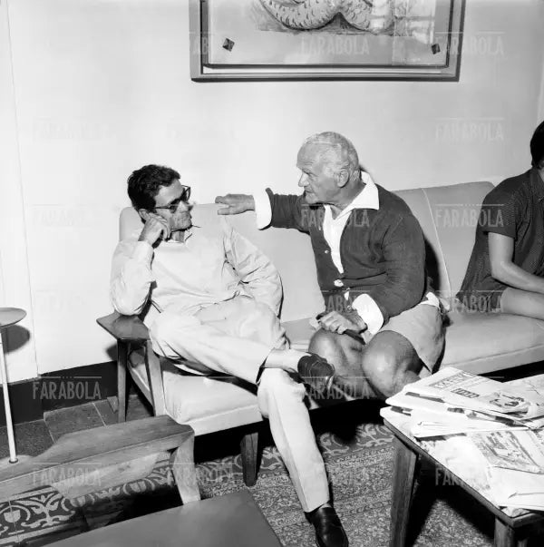 Pier Paolo Pasolini e Leonida Repaci, Premio Viareggio, 1962 - Farabola Immagine digitale