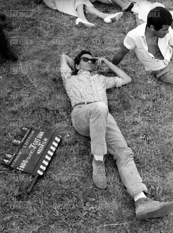 Pier Paolo Pasolini sul set del film Edipo Re, 1967 - Farabola Immagine digitale