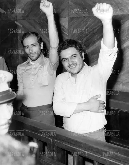 Pierluigi Zuffada e Attilio Casaletti a processo, Milano, 1975 - Farabola Immagine digitale