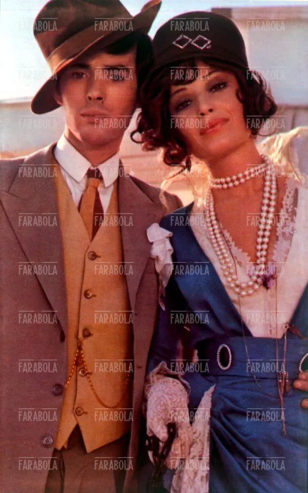 Pierre Clementi e Monica Vitti nel film Ninì Tirabusciò la donna che inventò la mossa, 1970 - Farabola Immagine digitale