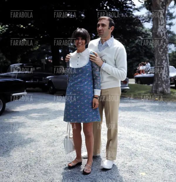 Pippo Baudo con la fidanzata Angela Lippi, anni 70 - Farabola Immagine digitale