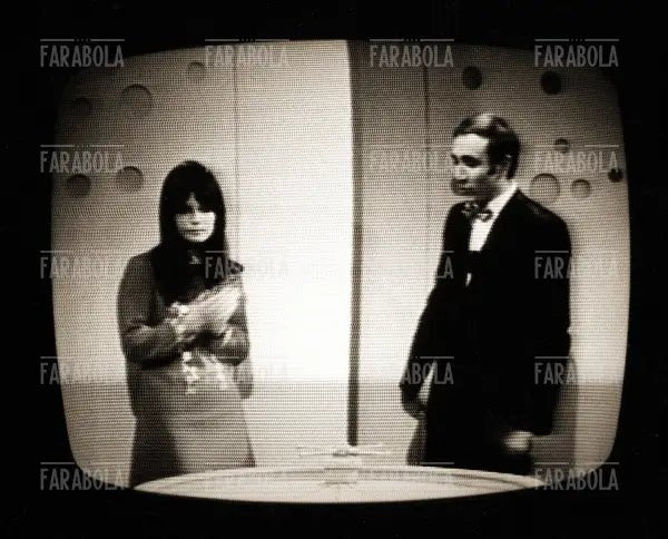 Pippo Baudo e Daniela Ghibli, Settevoci, 1968 - Farabola Immagine digitale