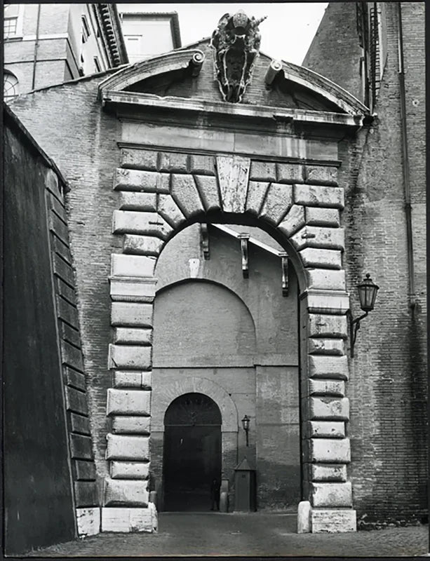 Porto della Zecca al Vaticano Roma anni 60 Ft 4994 - Stampa 21x27 cm - Farabola Stampa ai sali d'argento