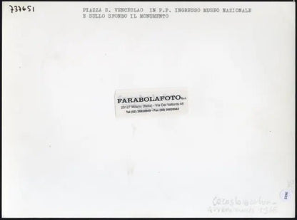 Praga Piazza San Venceslao 1968 Ft 3635 - Stampa 24x18 cm - Farabola Stampa ai sali d'argento