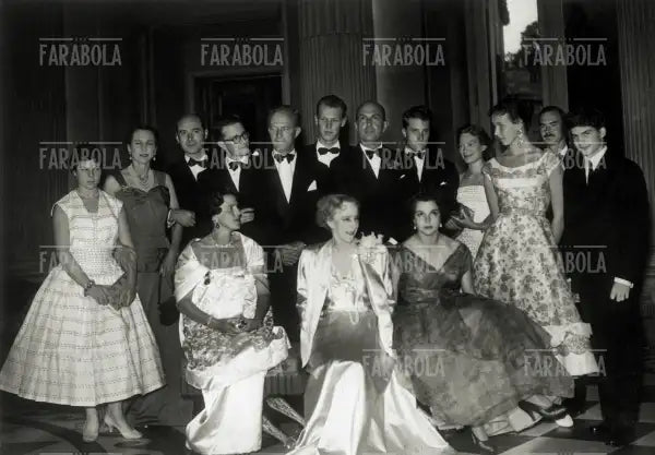 Pranzo con Re Umberto a Bruxelles, 1956 - Farabola Immagine digitale