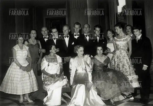 Pranzo con Re Umberto a Bruxelles, 1956 - Farabola Immagine digitale
