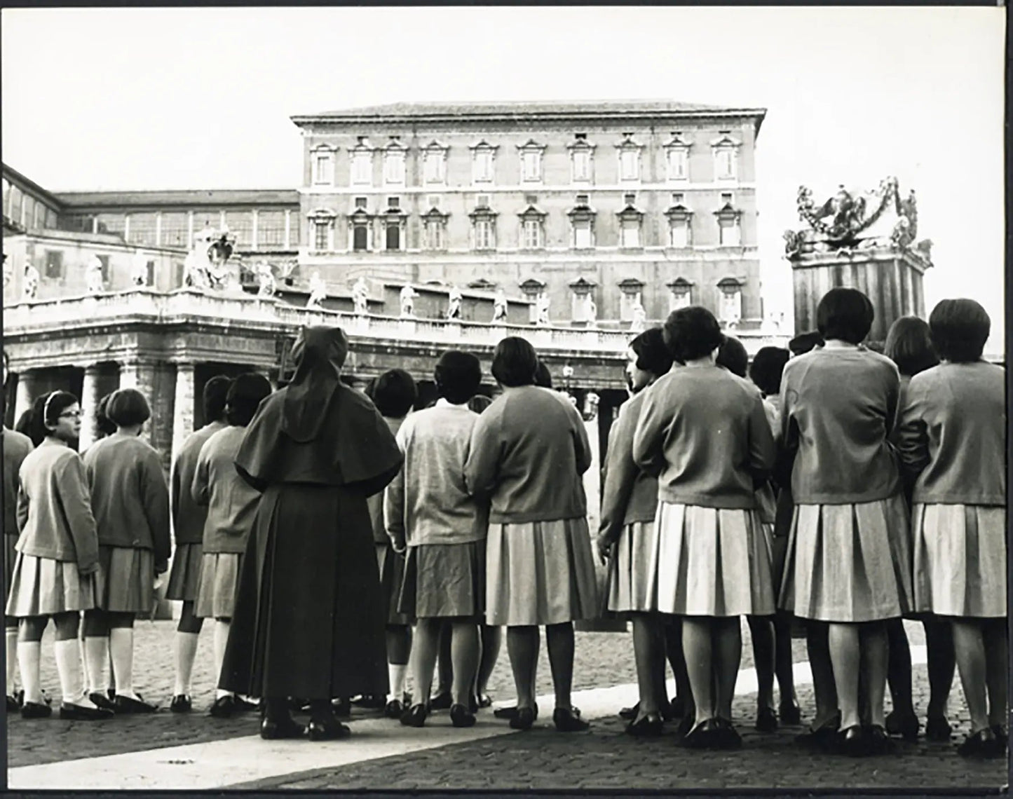 Preghiere per il papa in San Pietro 1967 Ft 5027 - Stampa 24x18 cm - Farabola Stampa ai sali d'argento