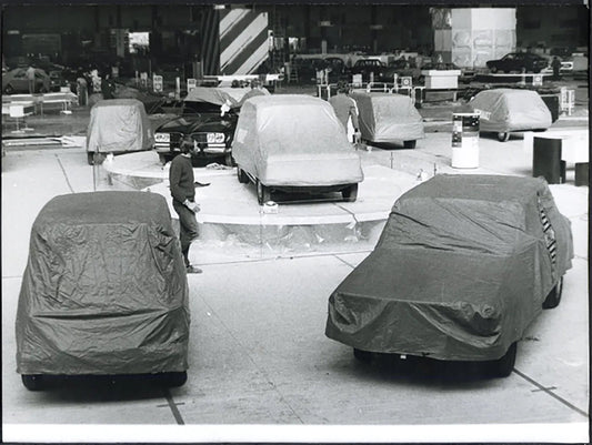 Preparativi Salone Auto Parigi 1973 Ft 36512 - Stampa 24x18 cm - Farabola Stampa ai sali d'argento