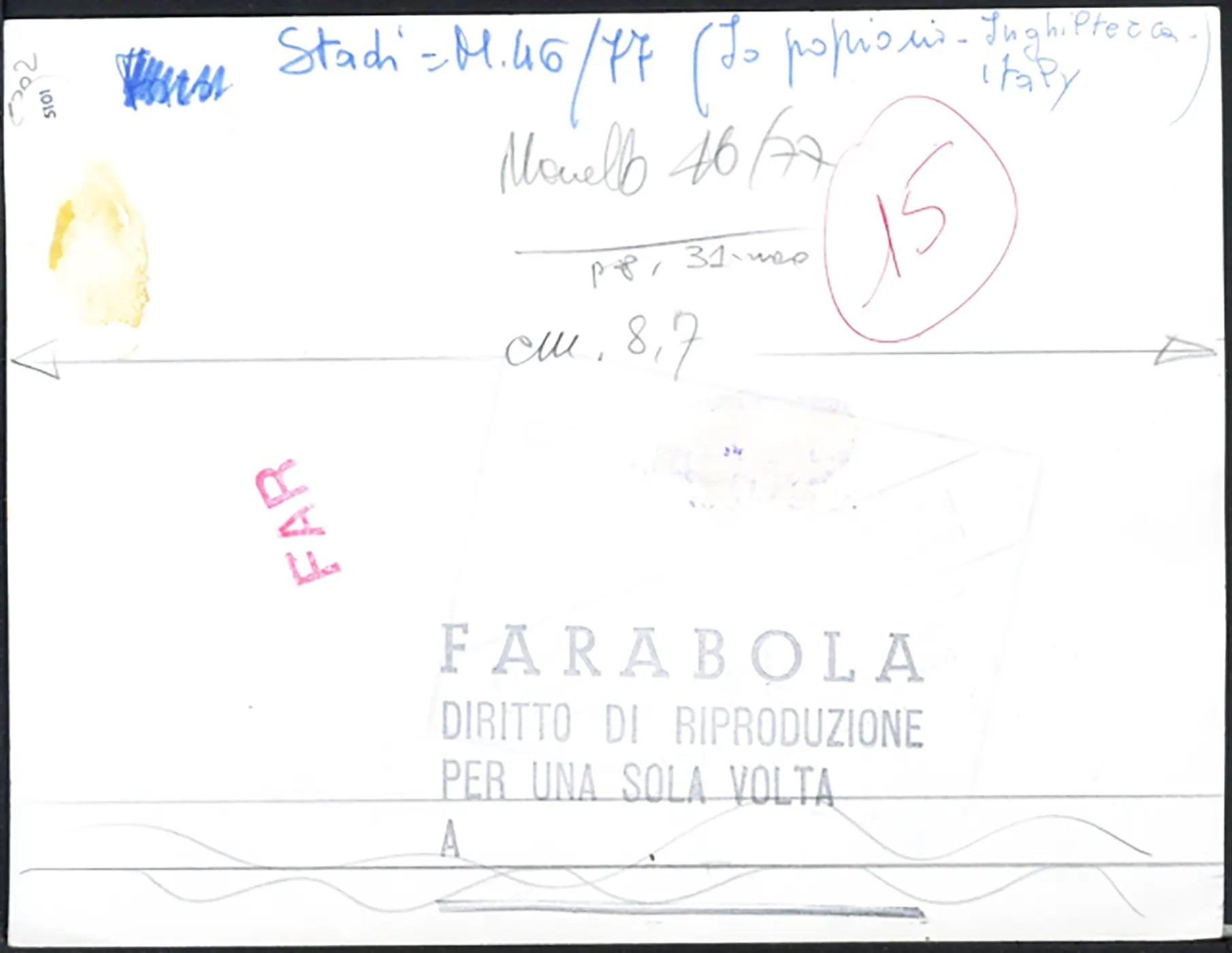 Preparitivi per Italia - Inghilterra anni 70 Ft 5101 - Stampa 20x15 cm - Farabola Stampa ai sali d'argento